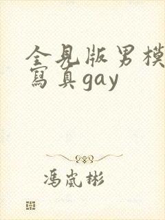 全见版男模私密写真gay