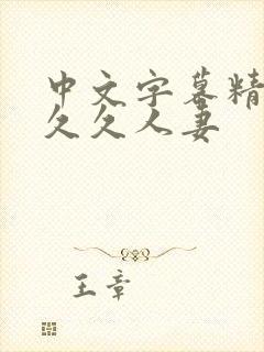 中文字幕精品久久久人妻