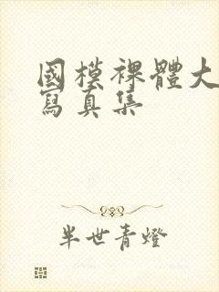 国模裸体大尺度写真集