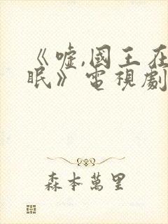 《嘘,国王在冬眠》电视剧封面