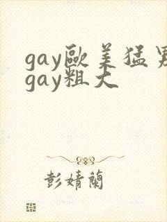 gay欧美猛男gay粗大