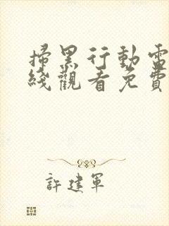 扫黑行动电影在线观看免费完风暴