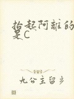 抬起阿离的腿就是C