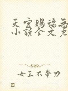 天官赐福无删减小说全文免费阅读无弹窗