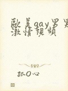 欧美gay男男激情视频