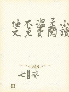 他不温柔小说全文免费阅读无弹窗封面