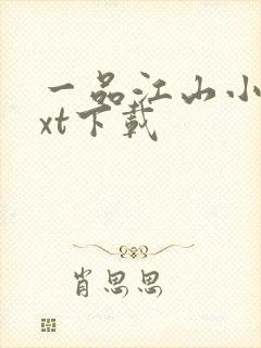 一品江山小说txt下载