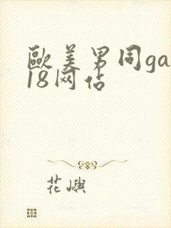 欧美男同gay18网站