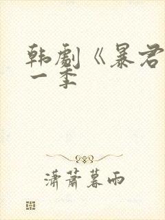 韩剧《暴君》第一季封面