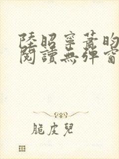 陆昭宁萧昀免费阅读无弹窗封面