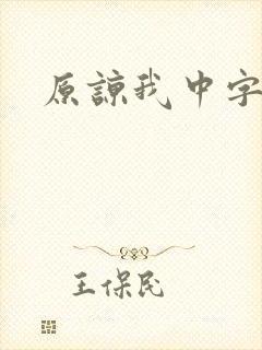 原谅我中字
