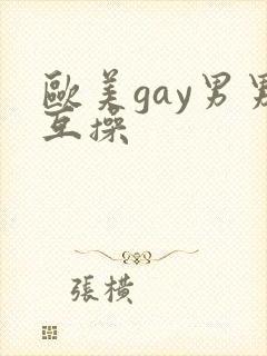 欧美gay男男互操