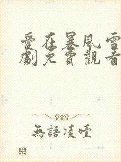 爱在暴风雪电视剧免费观看全集高清