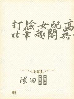 打脸女配高攀txt笔趣阁无弹窗