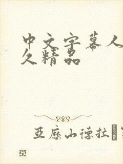 中文字幕人妻久久精品