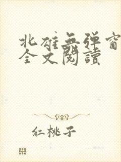 北雄无弹窗广告全文阅读
