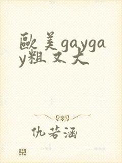 欧美gaygay粗又大封面
