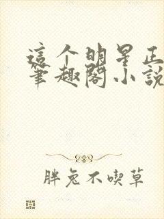 这个明星正得邪笔趣阁小说