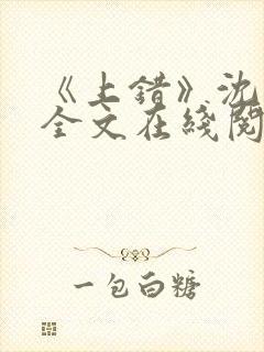 《上错》沈南初全文在线阅读笔趣阁