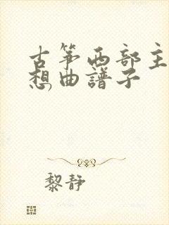 古筝西部主题畅想曲谱子