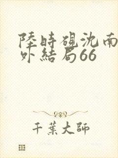 陆时砚沈南初番外结局66