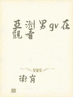 亚洲男gv在线观看