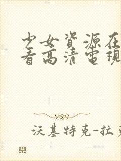 少女资源在线观看高清电视剧动漫