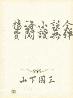 杨洛小说全文免费阅读无弹窗最新章节