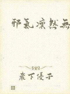 邪气凛然无弹窗封面