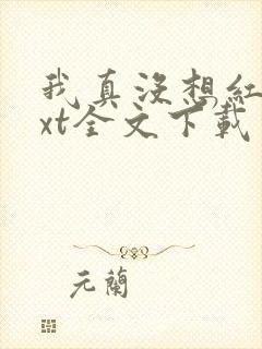 我真没想红啊txt全文下载封面