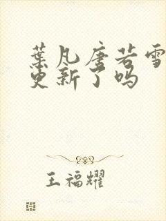 叶凡唐若雪今天更新了吗