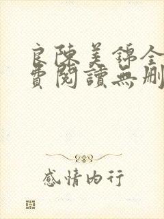 良陈美锦全文免费阅读无删减封面