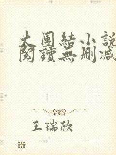 大团结小说在线阅读无删减封面
