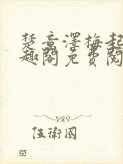 楚意泽梅起岚笔趣阁免费阅读