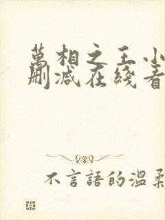 万相之王小说未删减在线看