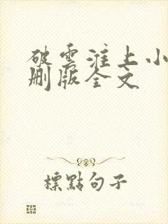 破云淮上小说未删版全文封面