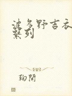 波多野吉衣人妻系列封面