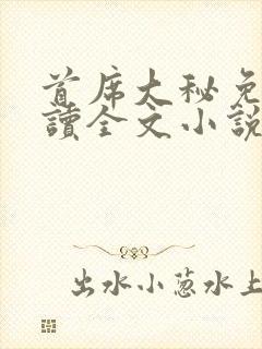 首席大秘免费阅读全文小说