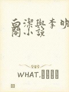 白洁与李明笔趣阁小说封面