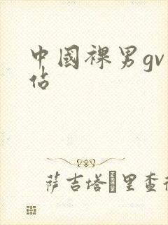 中国裸男gv网站
