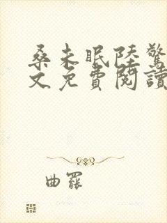 桑未眠陆惊鸿全文免费阅读笔趣阁