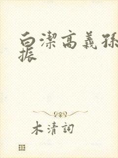 白洁高义孙倩赵振封面