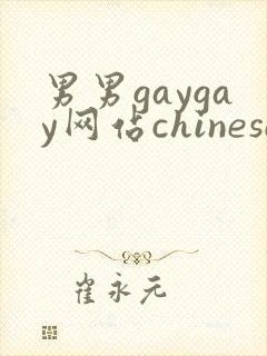 男男gaygay网站chinese