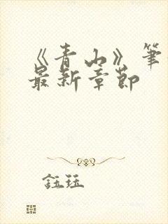 《青山》笔趣阁最新章节