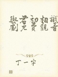 与君初相识电视剧免费观看全集在线播放