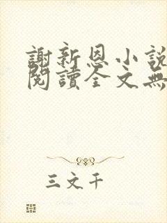 谢新恩小说免费阅读全文无弹窗封面