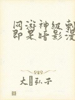 网游神级刺客我即是暗影漫画免费观看