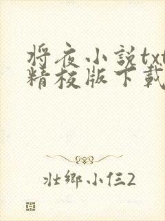 将夜小说txt精校版下载