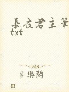 长夜君主笔趣阁txt