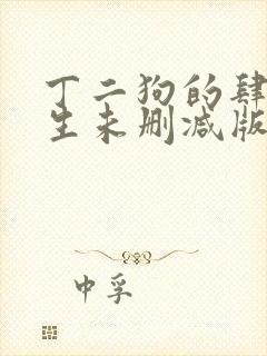 丁二狗的肆意人生未删减版小说封面